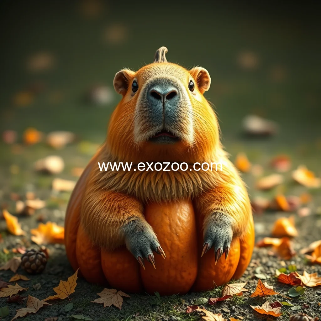 Read more about the article Heartwarming capybara pumpkin: captivating internet sensation!