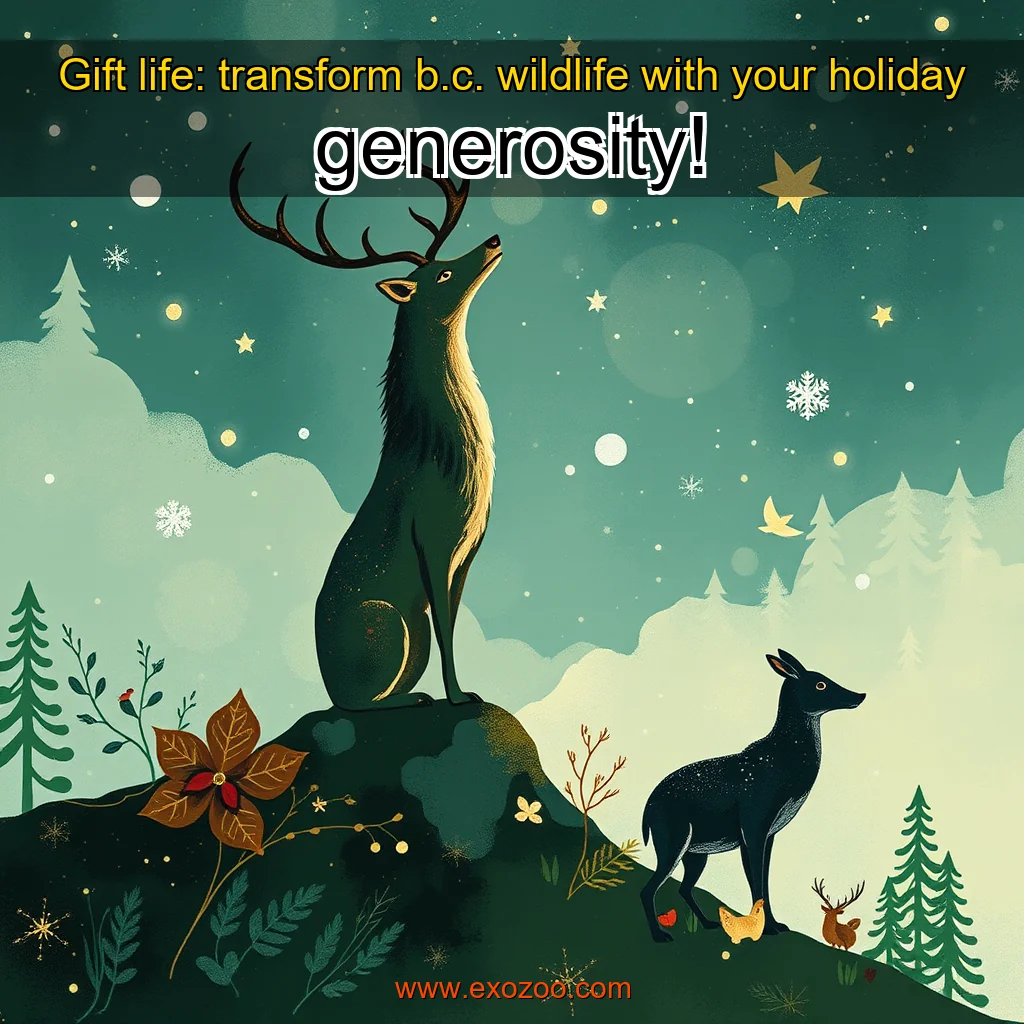 Read more about the article Gift life: transform b.c. wildlife with your holiday generosity!
