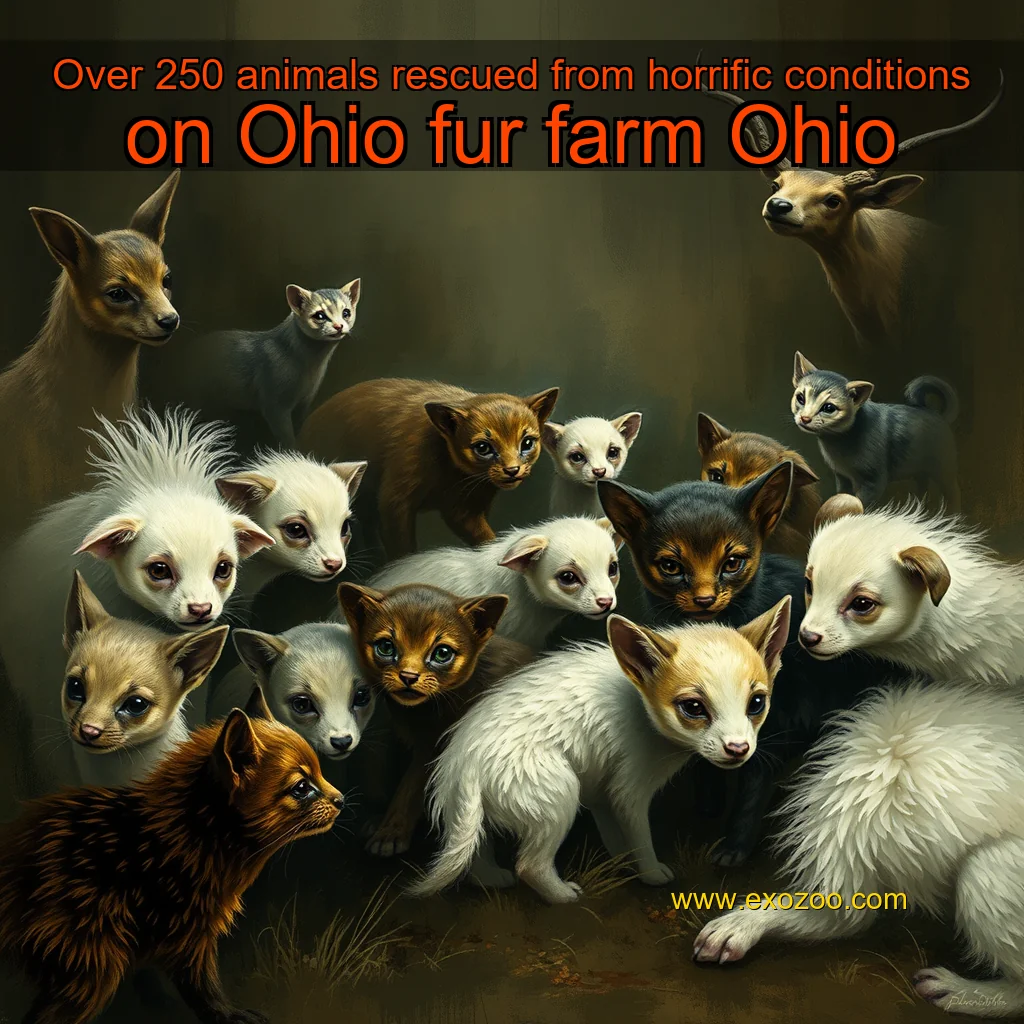 Read more about the article Over 250 animals rescued from horrific conditions on Ohio fur farm  Ohio