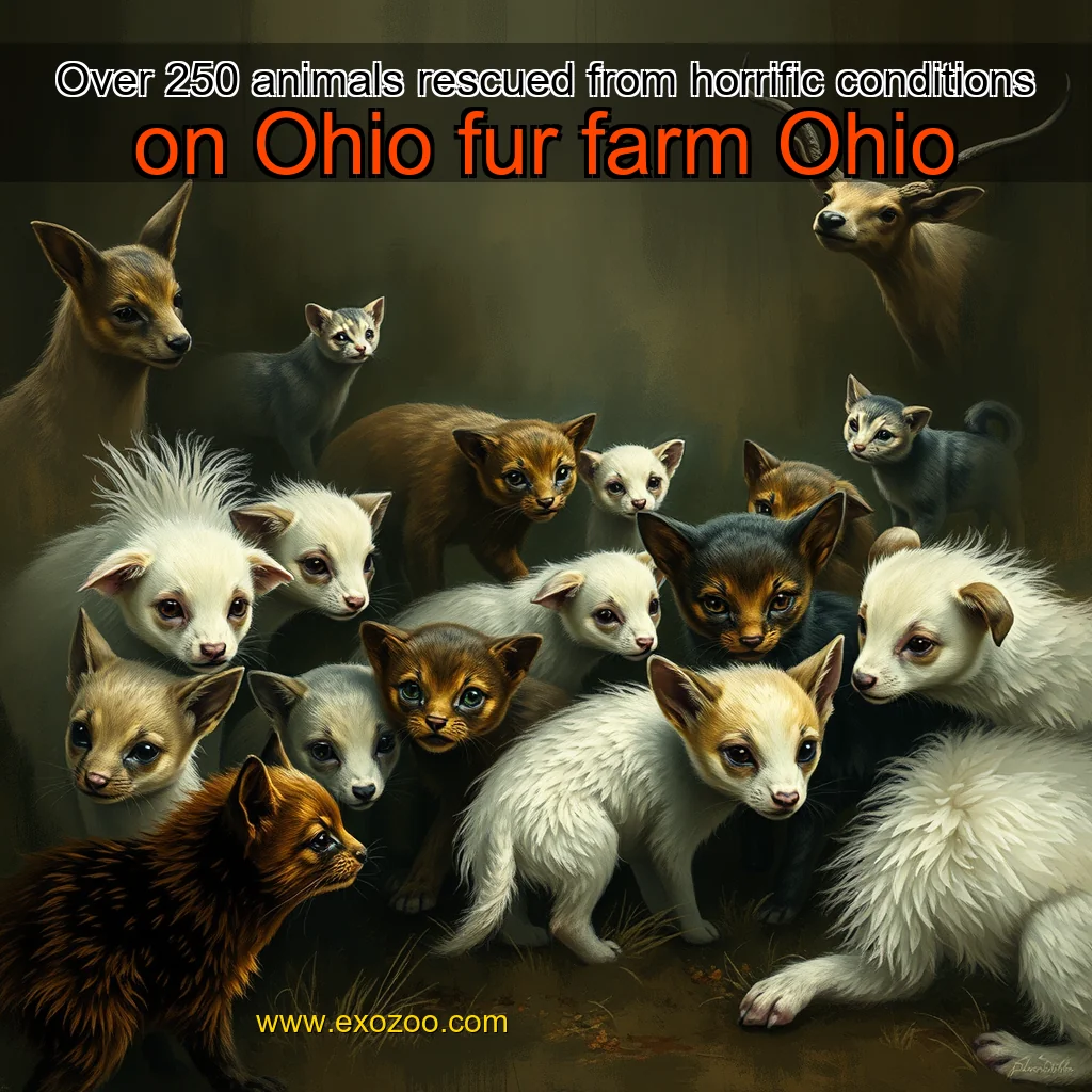 Read more about the article Over 250 animals rescued from horrific conditions on Ohio fur farm  Ohio