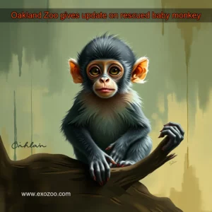 Read more about the article Oakland Zoo gives update on rescued baby monkey