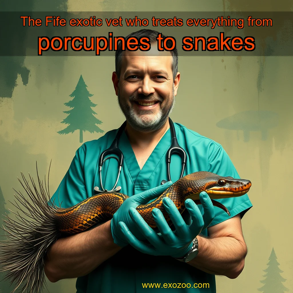 Read more about the article The Fife exotic vet who treats everything from porcupines to snakes