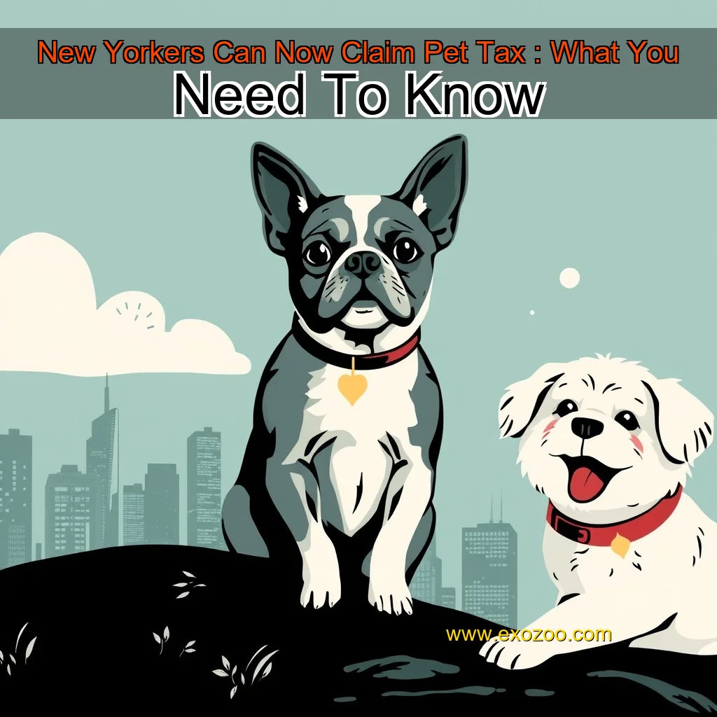 Read more about the article New Yorkers Can Now Claim Pet Tax : What You Need To Know