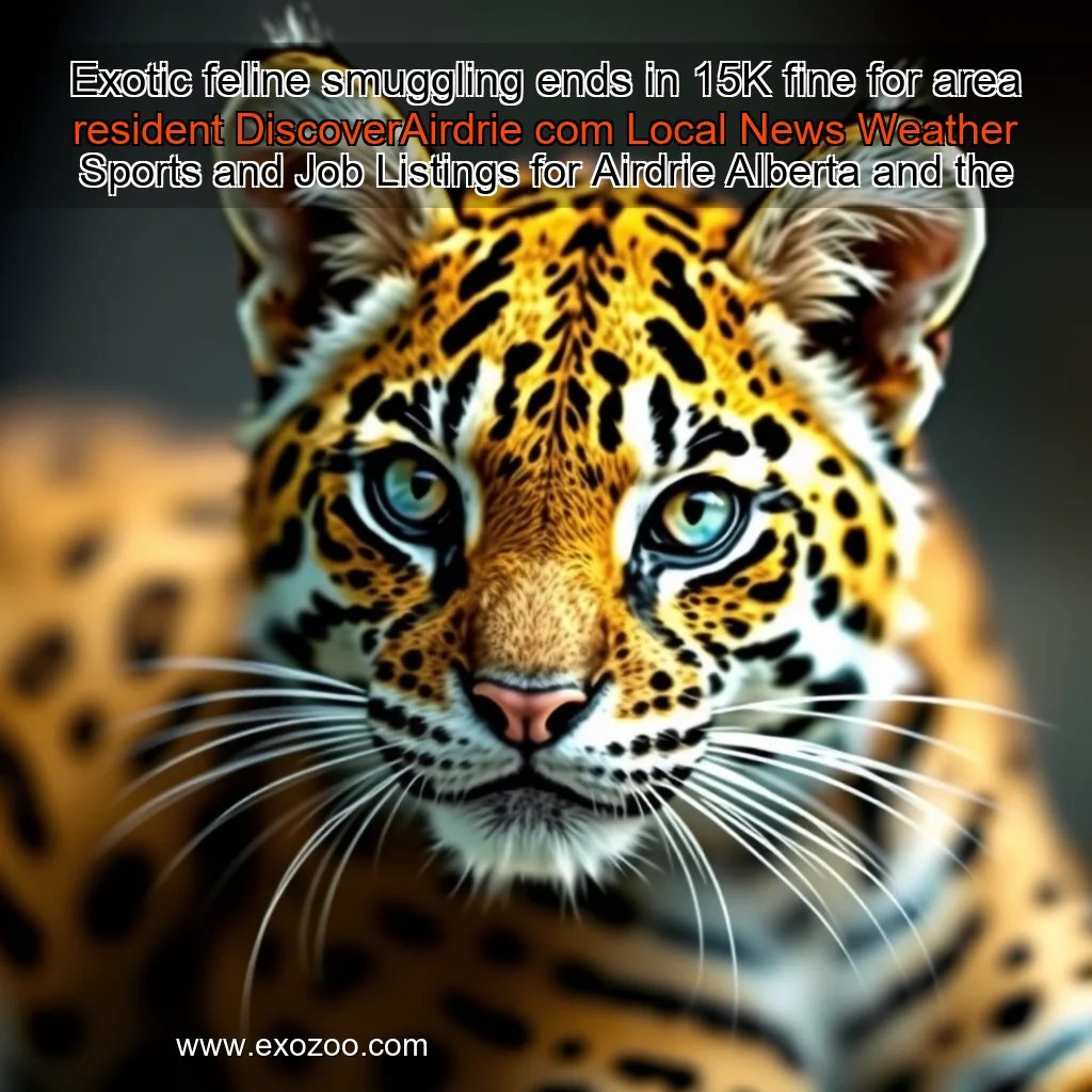 Read more about the article Exotic feline smuggling ends in 15K fine for area resident  DiscoverAirdrie  com  Local News  Weather  Sports  and Job Listings for Airdrie  Alberta  and the Rocky View County region