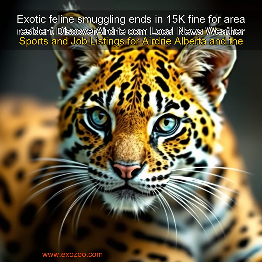 Read more about the article Exotic feline smuggling ends in 15K fine for area resident  DiscoverAirdrie  com  Local News  Weather  Sports  and Job Listings for Airdrie  Alberta  and the Rocky View County region