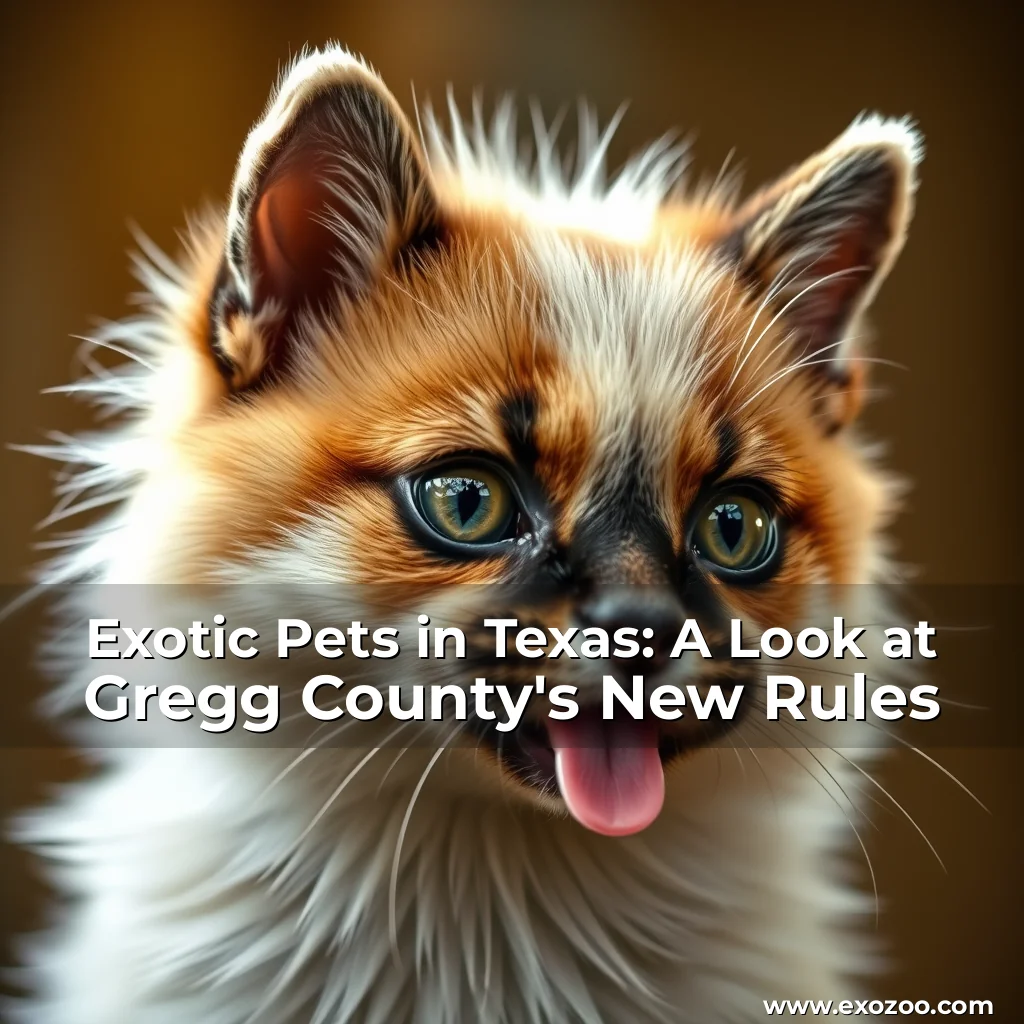 You are currently viewing Exotic Pets in Texas: A Look at Gregg County’s New Rules