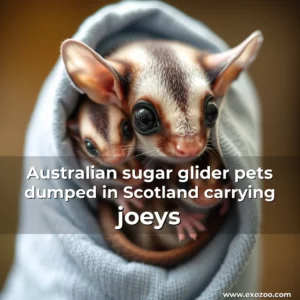Read more about the article Australian sugar glider pets dumped in Scotland  carrying joeys
