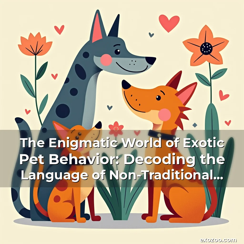 Read more about the article The Enigmatic World of Exotic Pet Behavior: Decoding the Language of Non-Traditional Companions