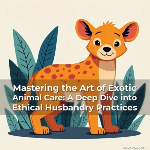 Artistic representation for Mastering the Art of Exotic Animal Care: A Deep Dive into Ethical Husbandry Practices