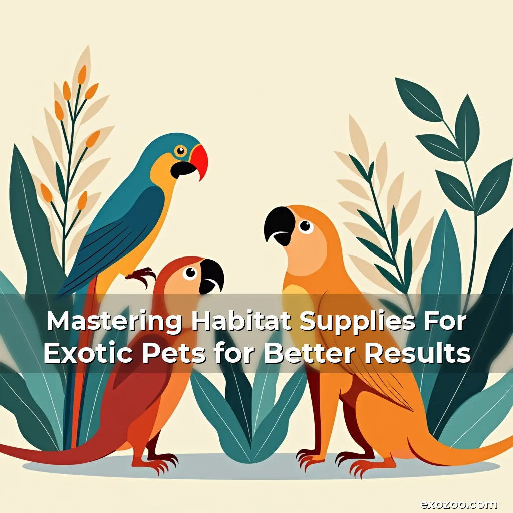 Read more about the article Mastering Habitat Supplies For Exotic Pets for Better Results
