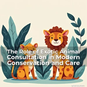 Artistic representation for The Role of Exotic Animal Consultation in Modern Conservation and Care