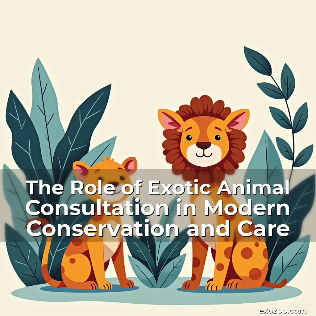Read more about the article The Role of Exotic Animal Consultation in Modern Conservation and Care