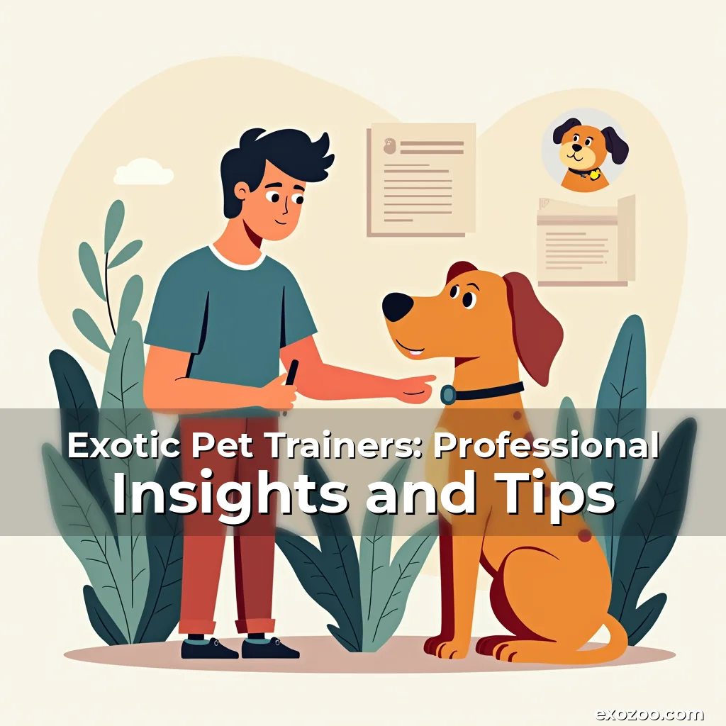 Read more about the article Exotic Pet Trainers: Professional Insights and Tips