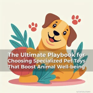 Artistic representation for The Ultimate Playbook for Choosing Specialized Pet Toys That Boost Animal Well-being