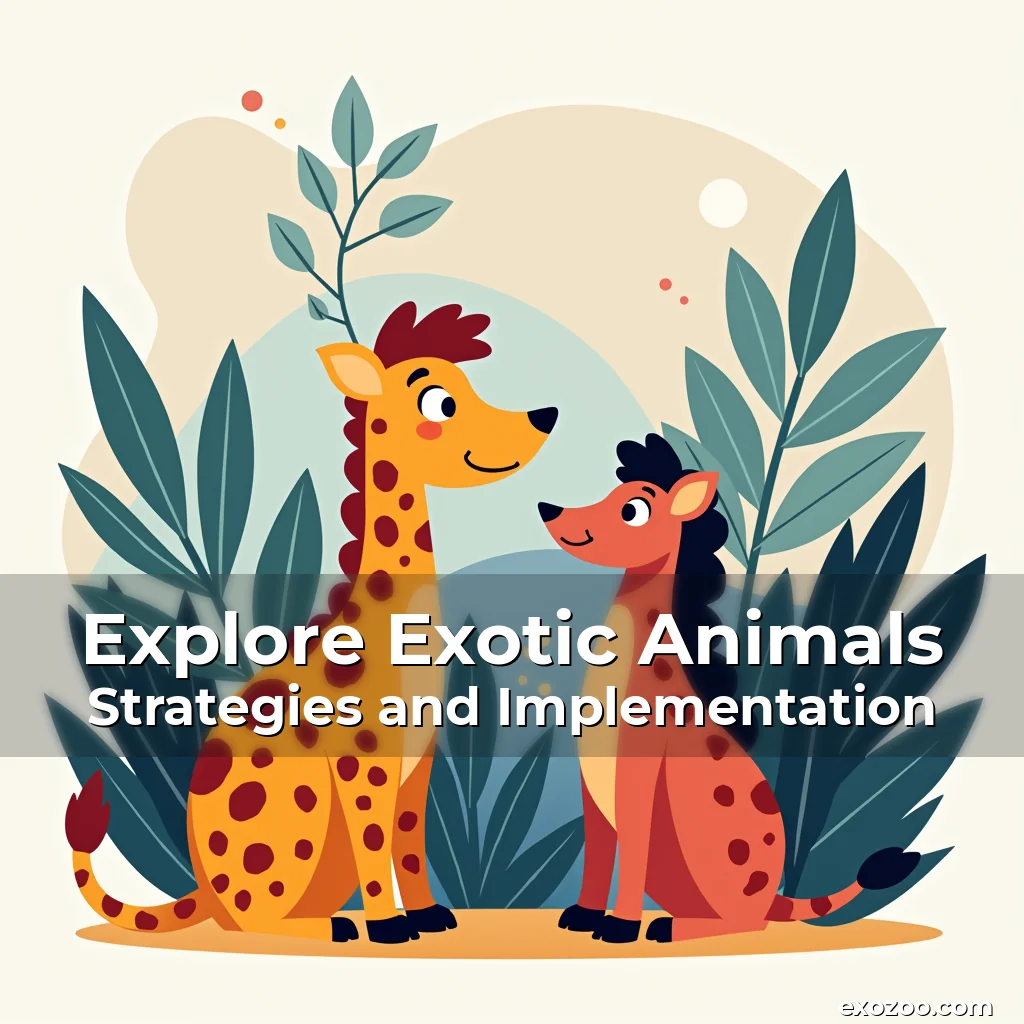 Artistic representation for Explore Exotic Animals Strategies and Implementation