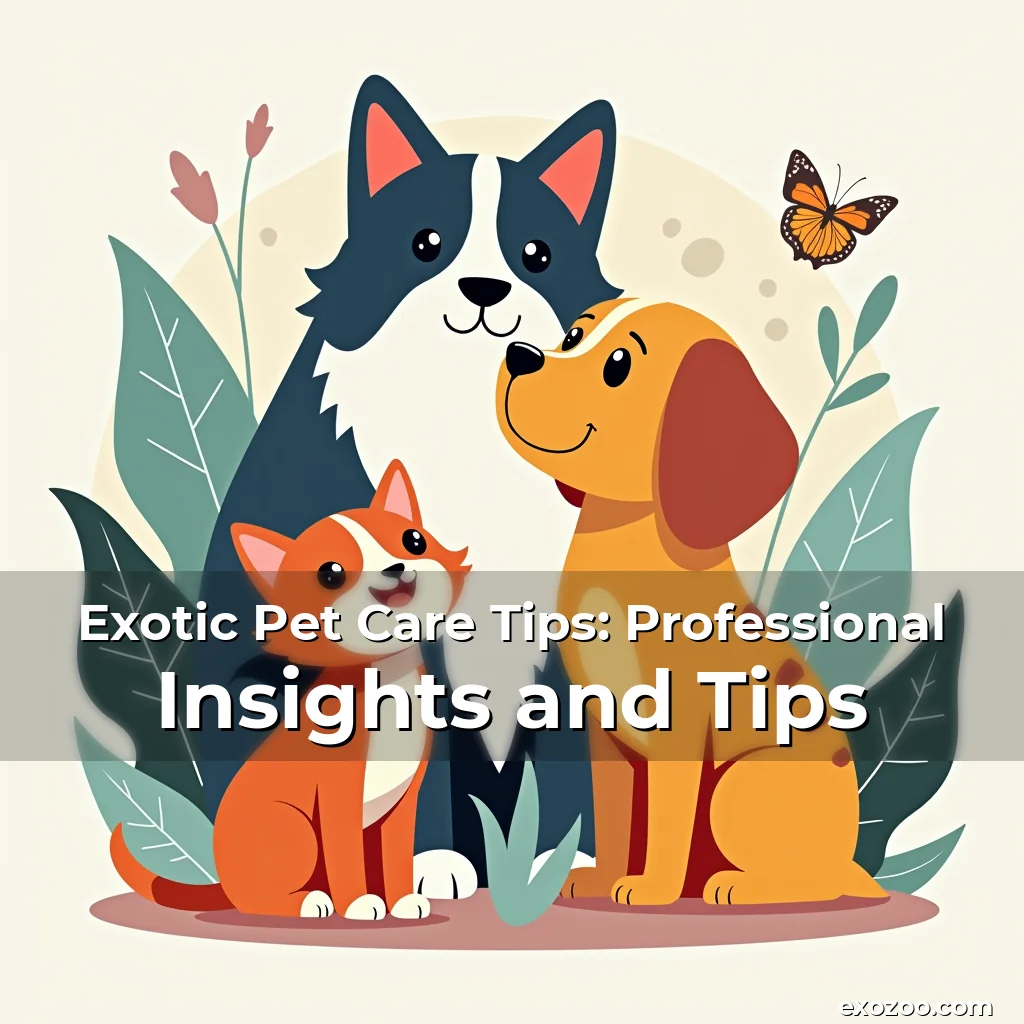 Artistic representation for Exotic Pet Care Tips: Professional Insights and Tips
