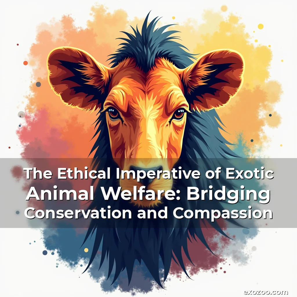 The Ethical Imperative of Exotic Animal Welfare: Bridging Conservation and Compassion